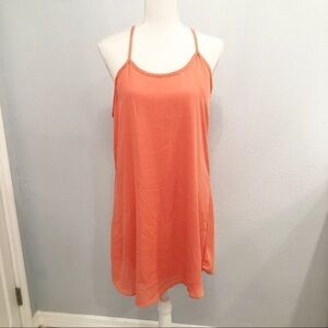 Alya coral casual dress